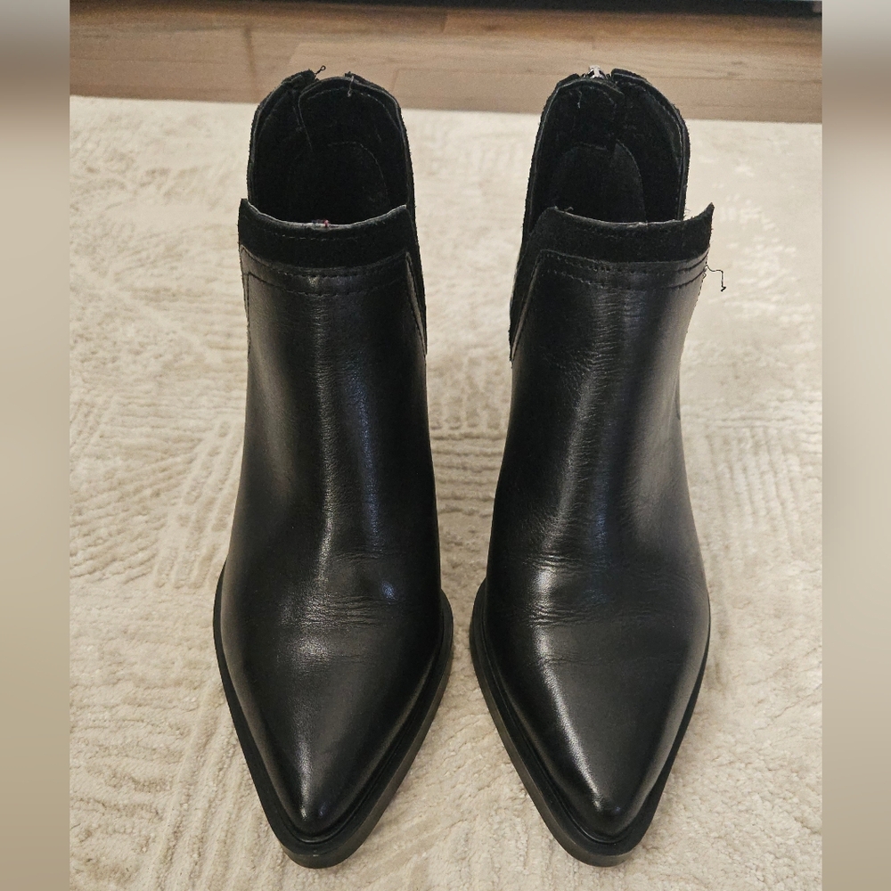 Vince Camuto Sleek Black Ankle Booties